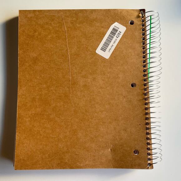 Smead Spiral Notebook 250 Sheets w 5 Divider combines File Holder, College Ruled - Picture 6 of 6